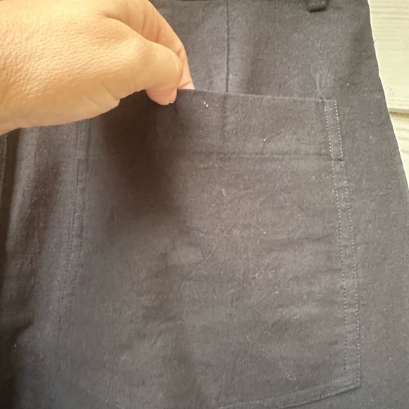 Apiece Apart Merida 12 Black Wide-Leg Crop Pants - Picture 8 of 11